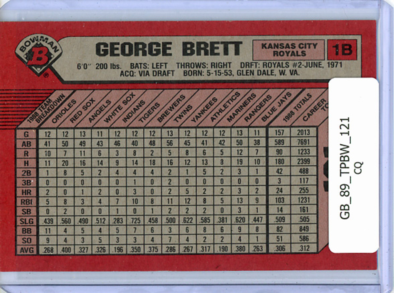 George Brett 1989 Bowman #121 (CQ)