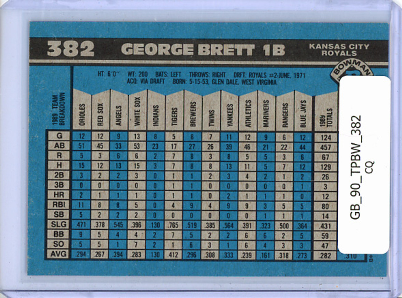 George Brett 1990 Bowman #382 (CQ)