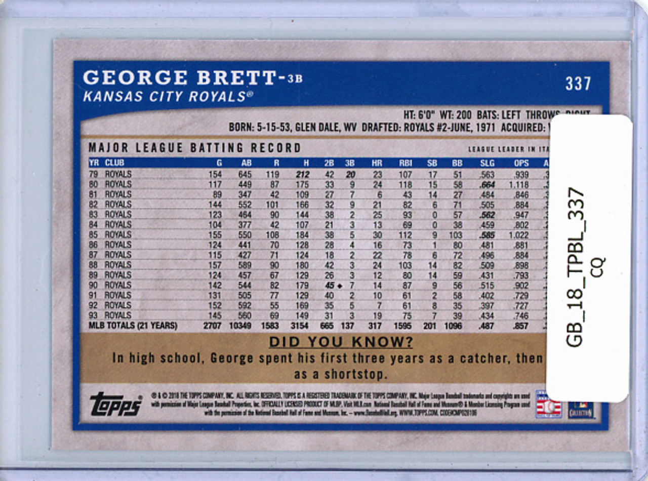 George Brett 2018 Big League #337 (CQ)