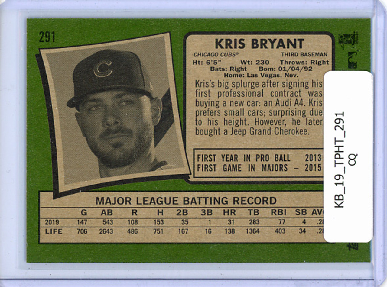 Kris Bryant 2019 Heritage #291 (CQ)