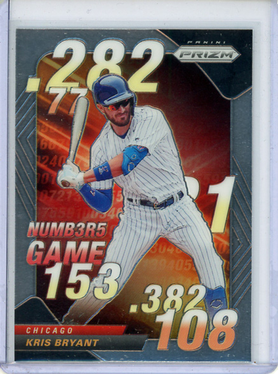 Kris Bryant 2020 Prizm, Numbers Game #NG-2 (CQ)