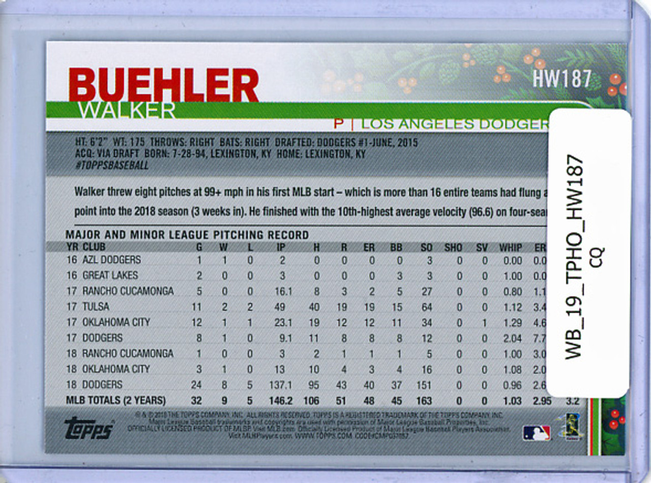 Walker Buehler 2019 Topps Holiday #HW187 (CQ)