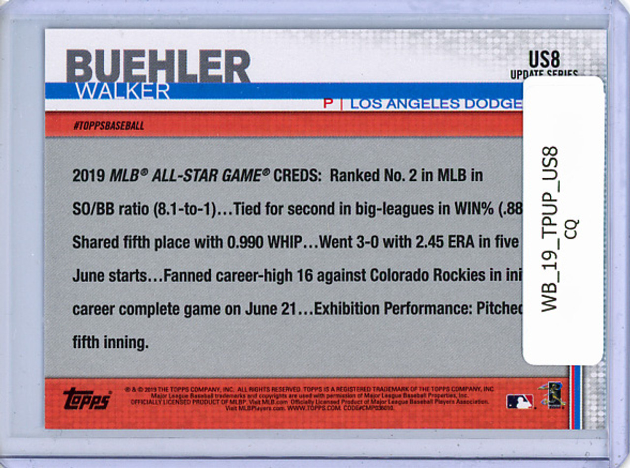 Walker Buehler 2019 Topps Update #US8 All-Star (CQ)