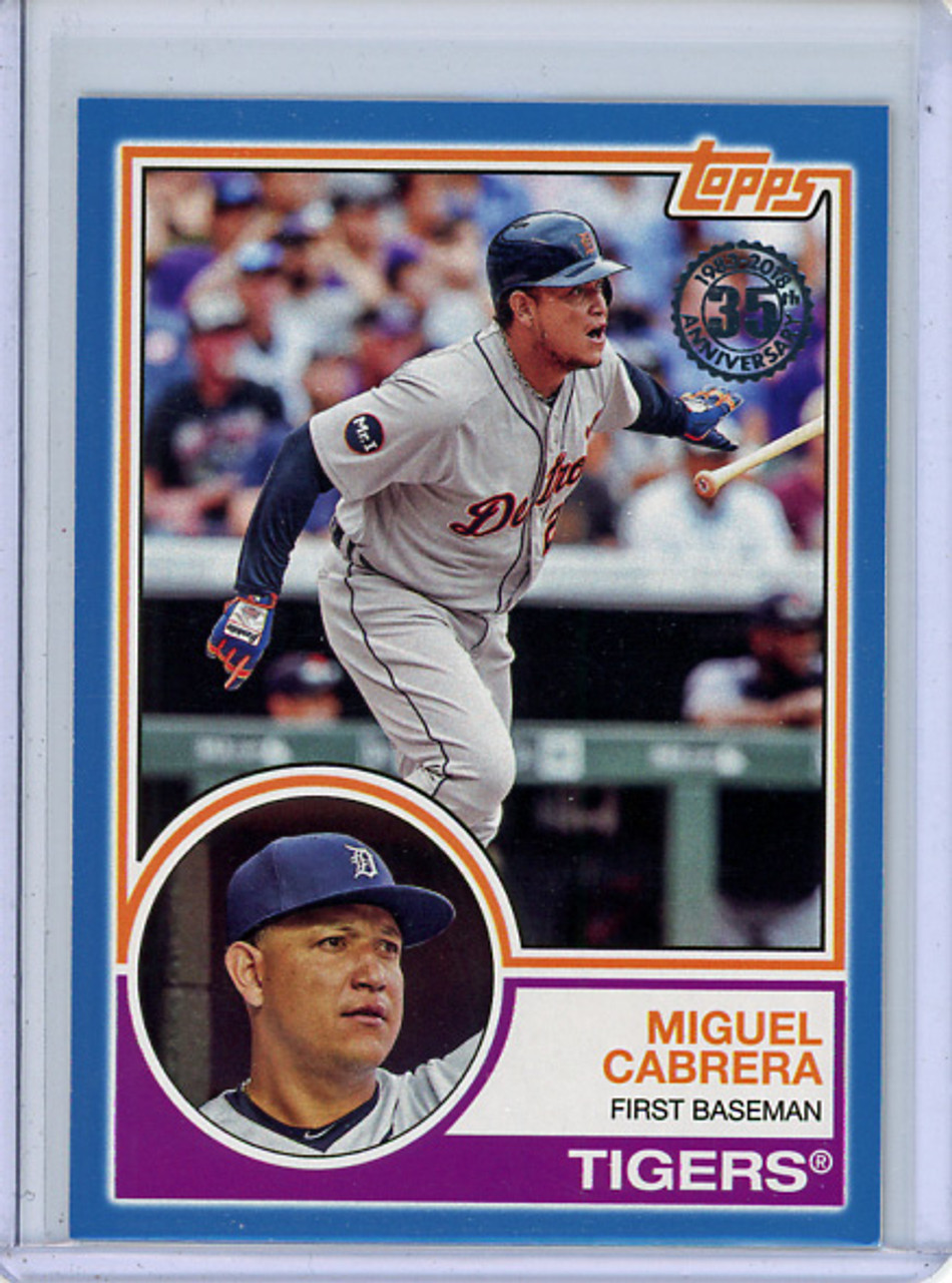 Miguel Cabrera 2018 Topps, 1983 Topps #83-41 Blue (CQ)