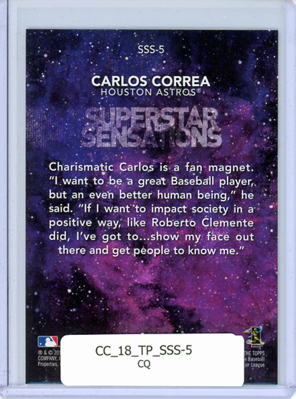 Carlos Correa 2018 Topps, Superstar Sensations #SSS-5 (CQ)