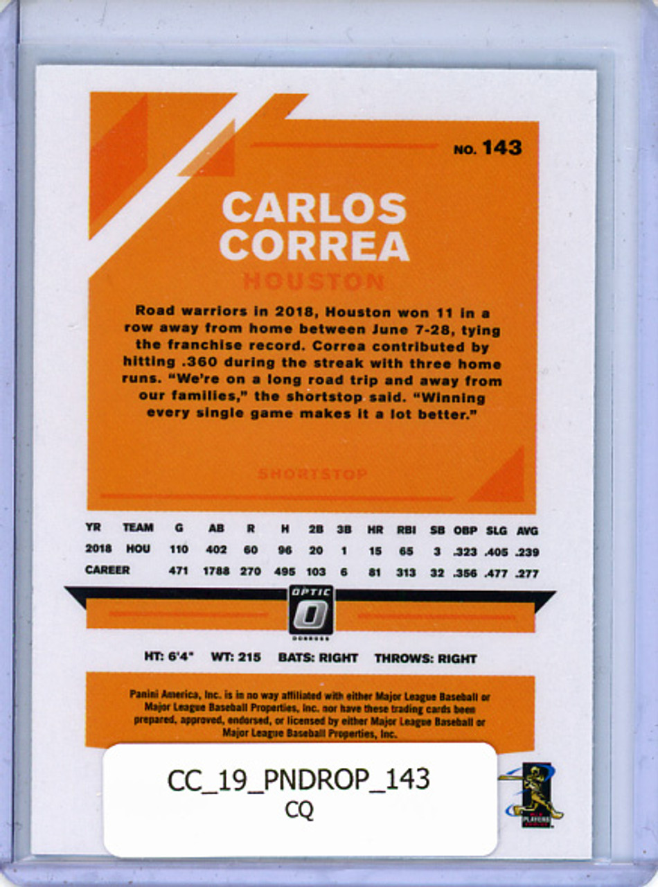 Carlos Correa 2019 Donruss Optic #143 (CQ)