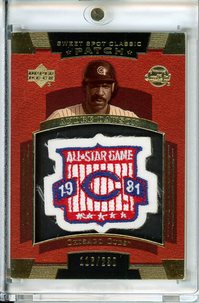 Andre Dawson 2004 Sweet Spot Classic, Patch #SSP-AD 230 (#116/230) (CQ)