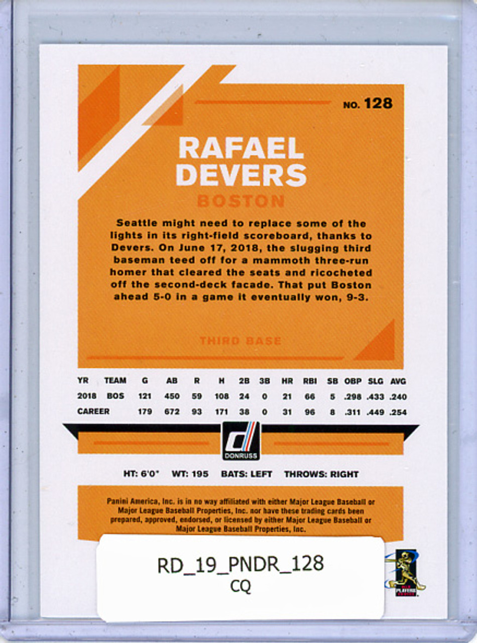 Rafael Devers 2019 Donruss #128 (CQ)