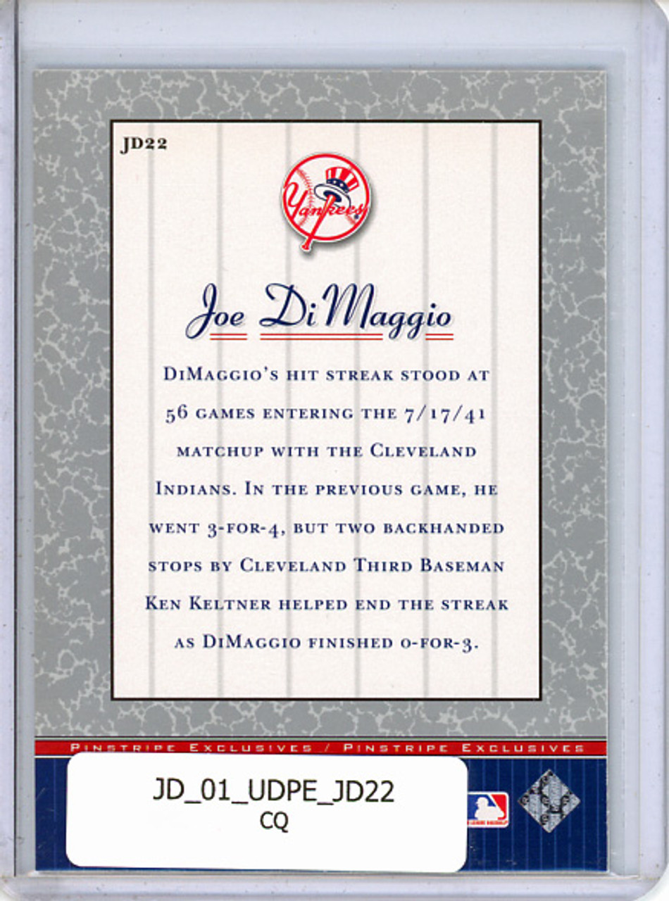 Joe DiMaggio 2001 Upper Deck Pinstripe Exclusives, DiMaggio #JD22 (CQ)