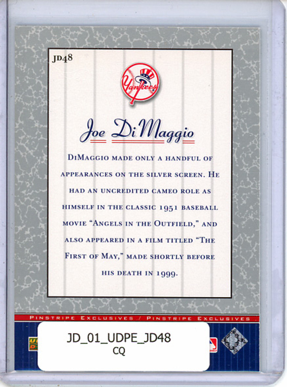 Joe DiMaggio 2001 Upper Deck Pinstripe Exclusives, DiMaggio #JD48 (CQ)