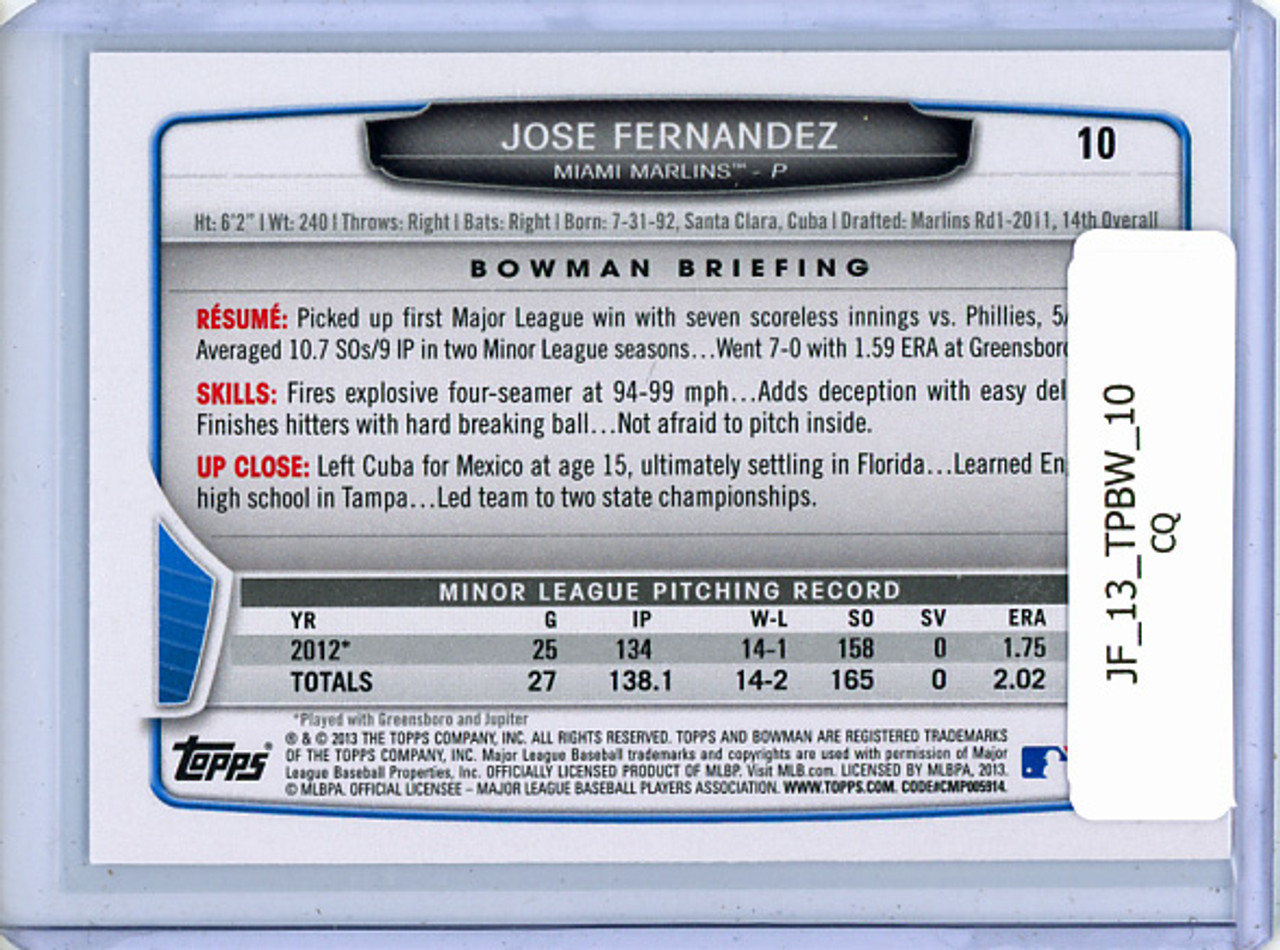 Jose Fernandez 2013 Bowman Draft #10 (CQ)