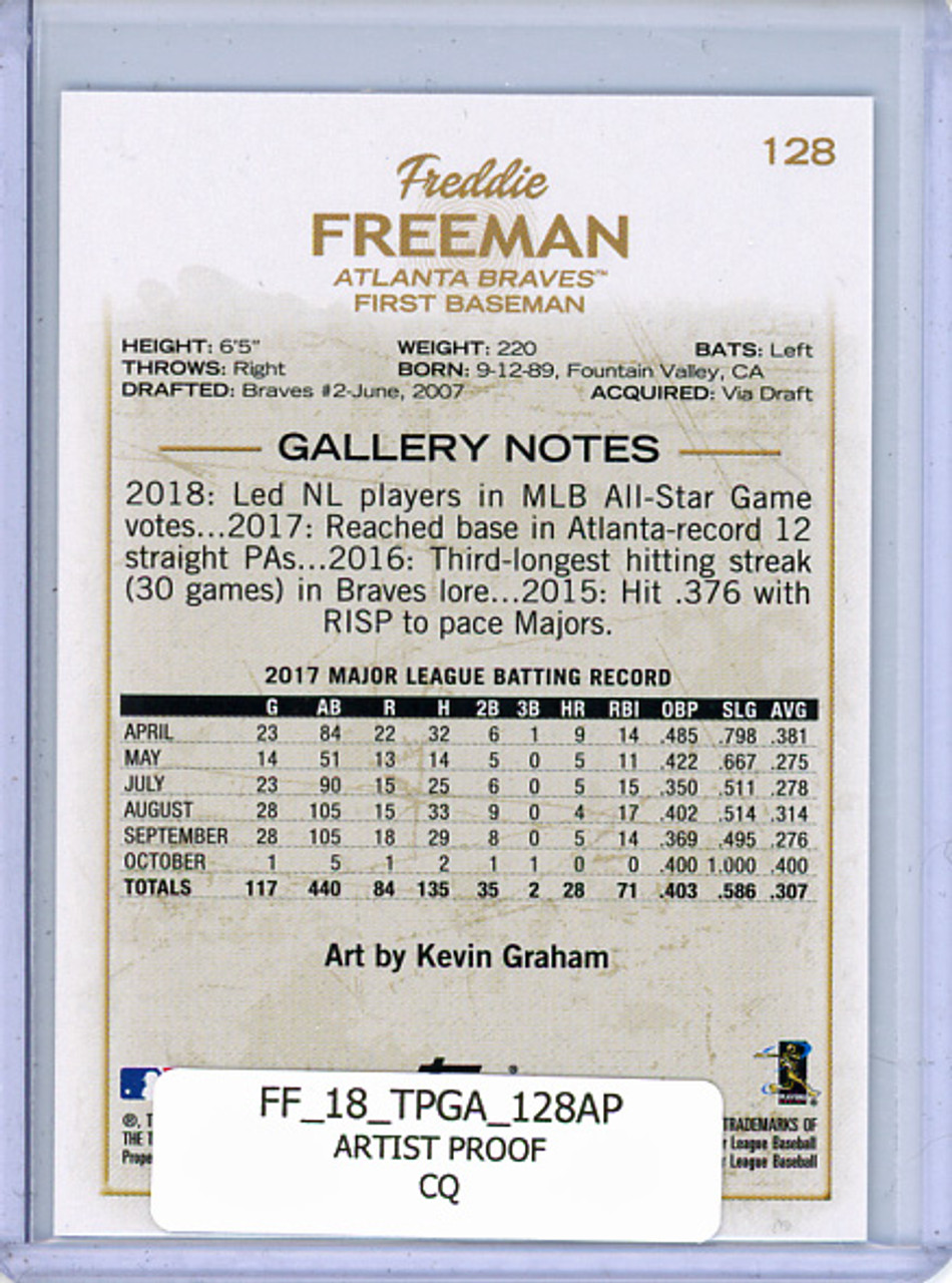 Freddie Freeman 2018 Gallery #128 Artist Proof (CQ)