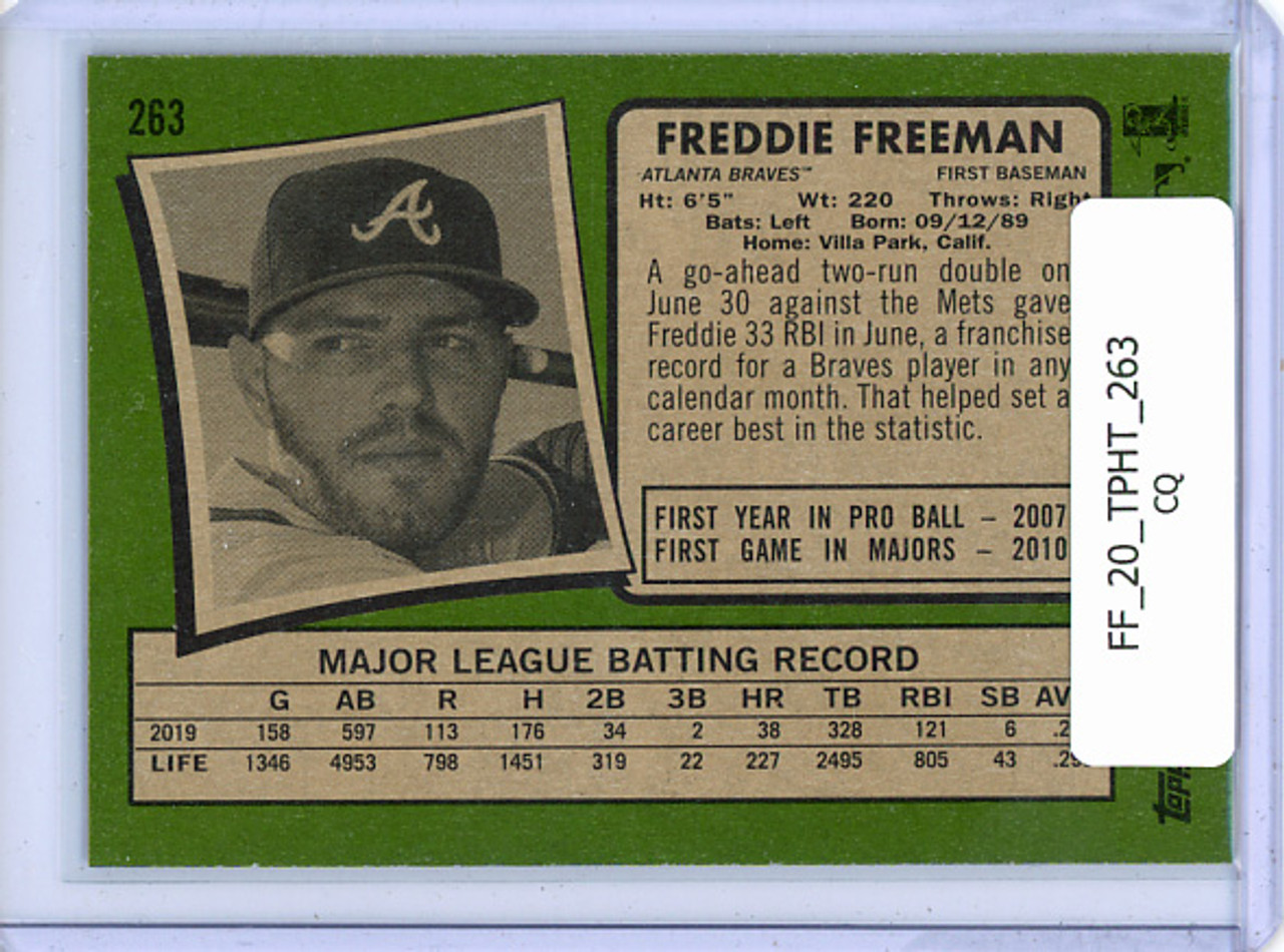 Freddie Freeman 2020 Heritage #263 (CQ)