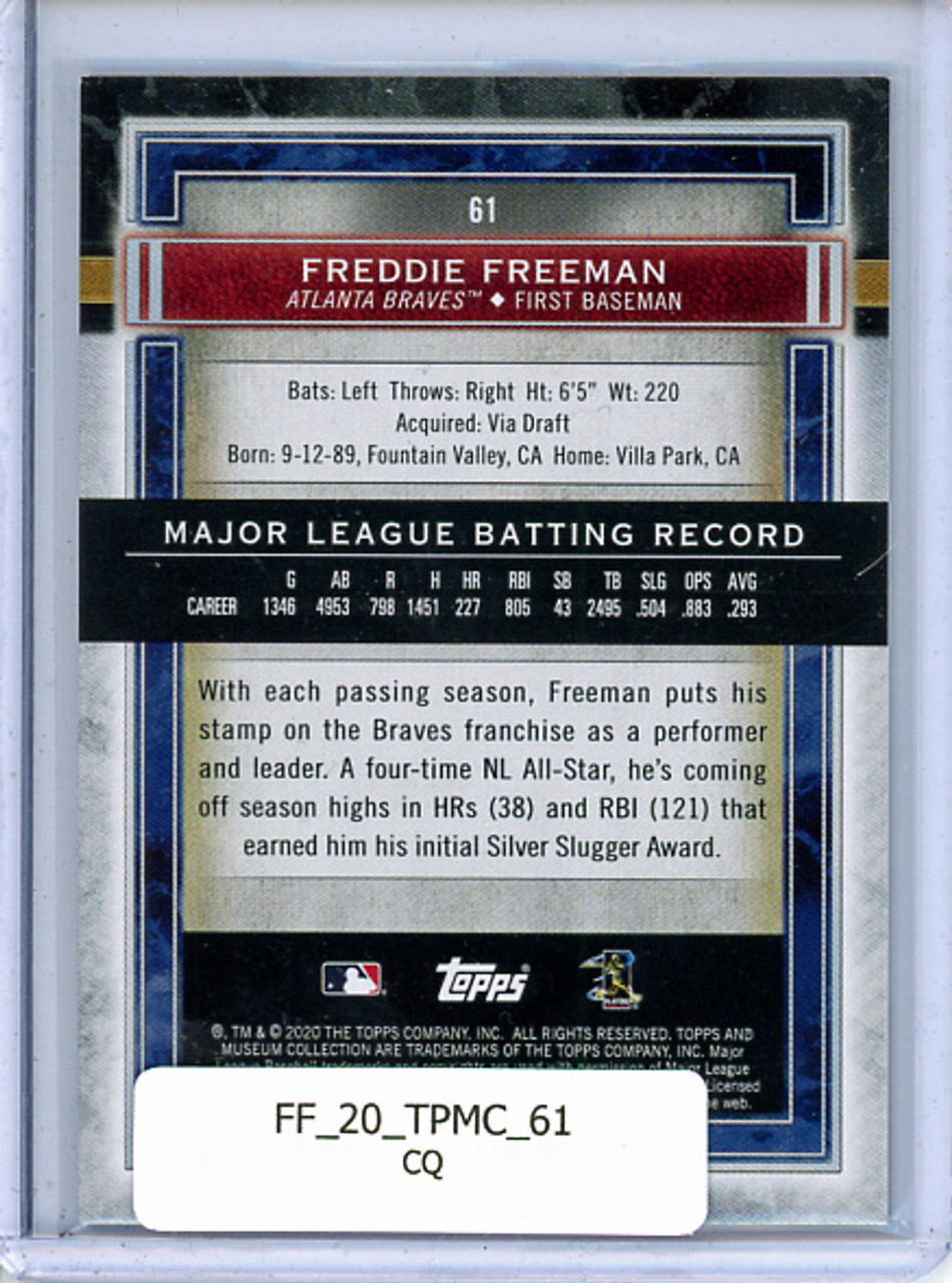 Freddie Freeman 2020 Museum Collection #61 (CQ)