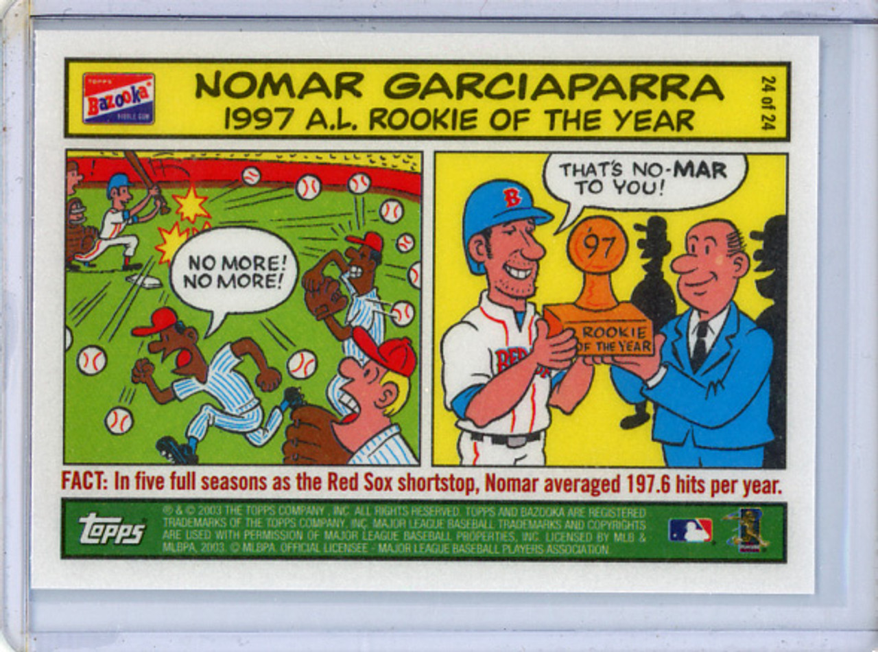 Nomar Garciaparra 2003 Bazooka, Comics #24 (CQ)