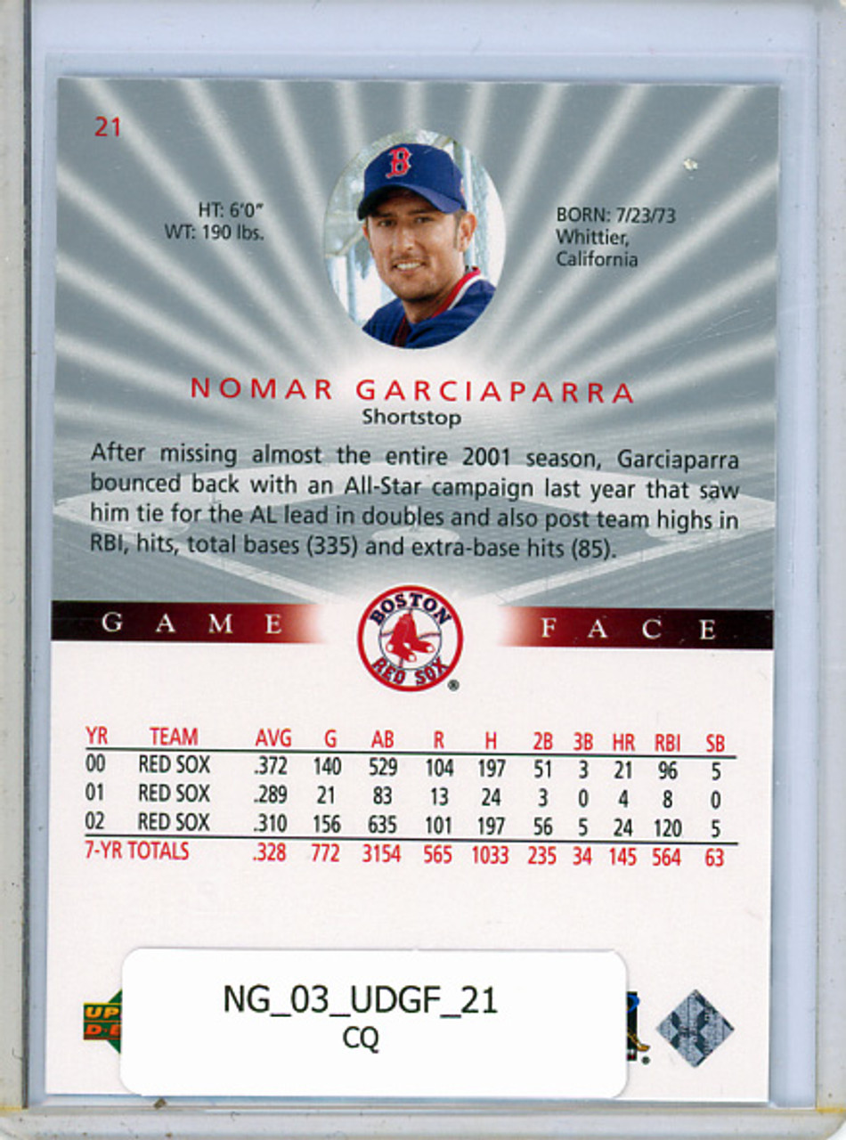 Nomar Garciaparra 2003 UD Game Face #21 (CQ)