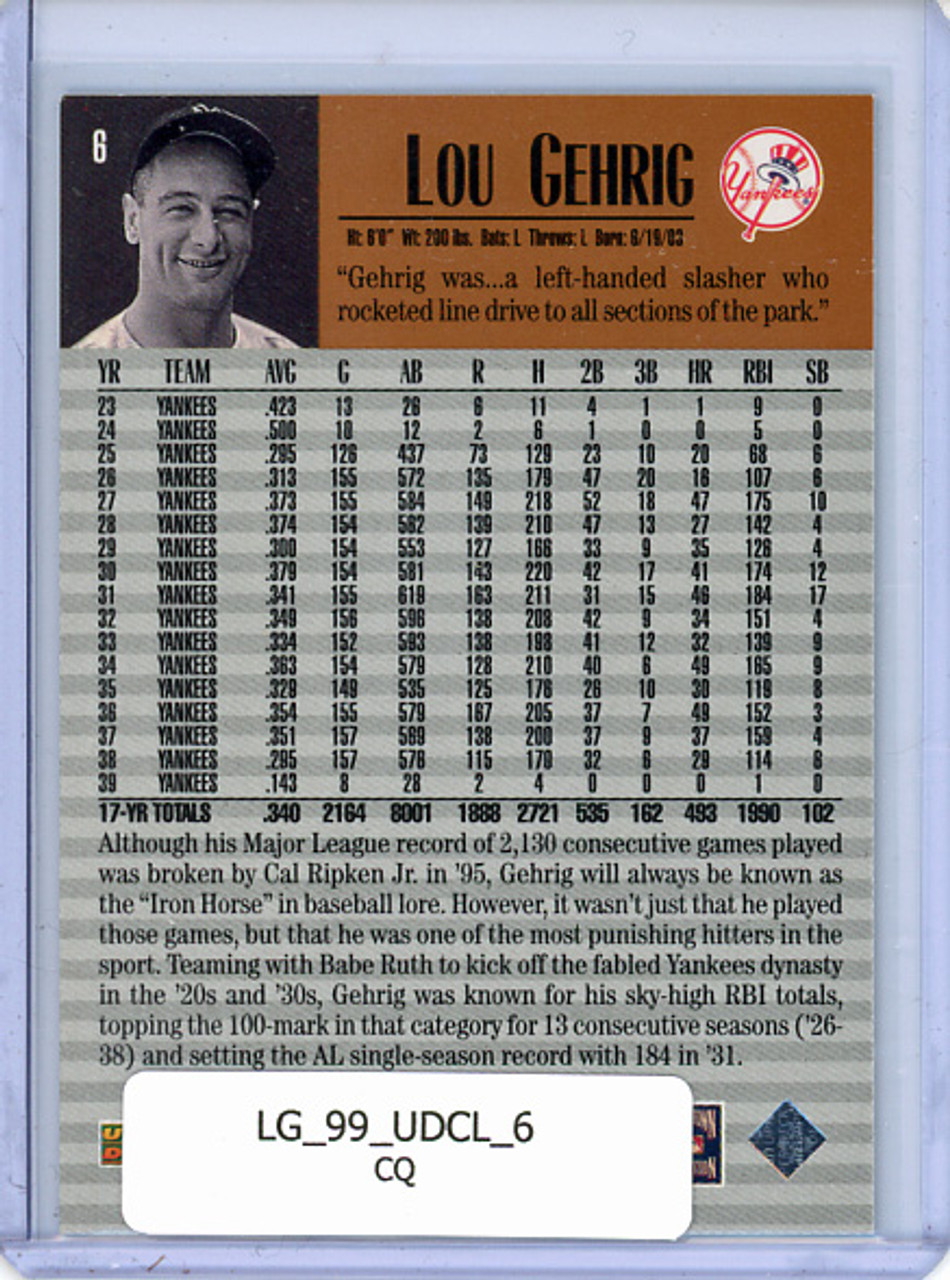 Lou Gehrig 1999 Century Legends #6 (CQ)