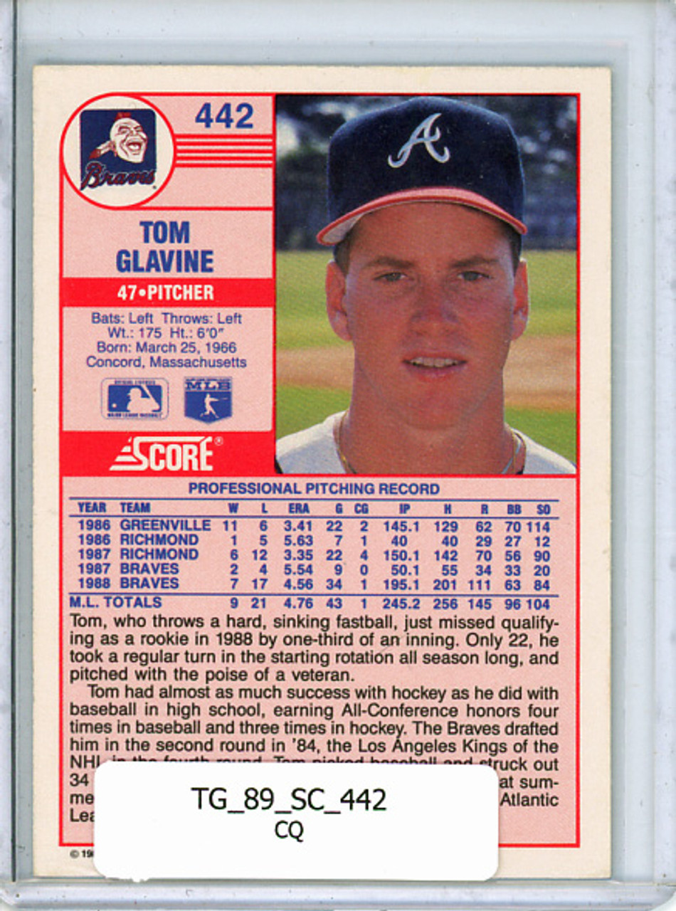Tom Glavine 1989 Score #442 (CQ)