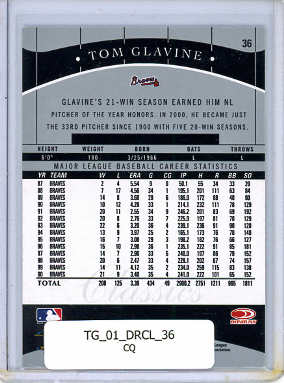 Tom Glavine 2001 Donruss Classics #36 (CQ)