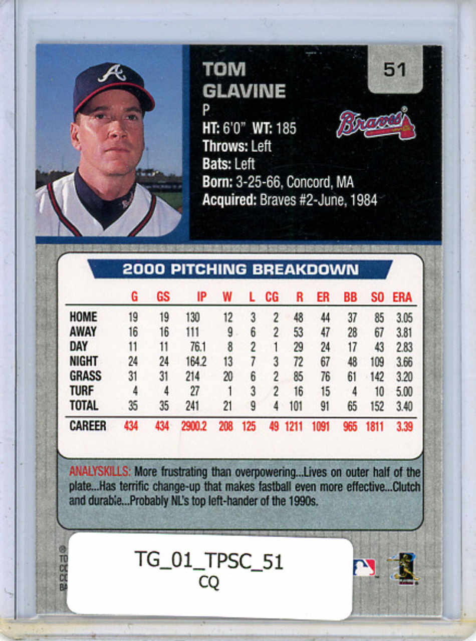 Tom Glavine 2001 Stadium Club #51 (CQ)