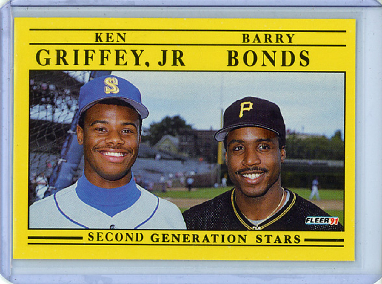 Ken Griffey Jr., Barry Bonds 1991 Fleer #710 Second Generation Stars (CQ)
