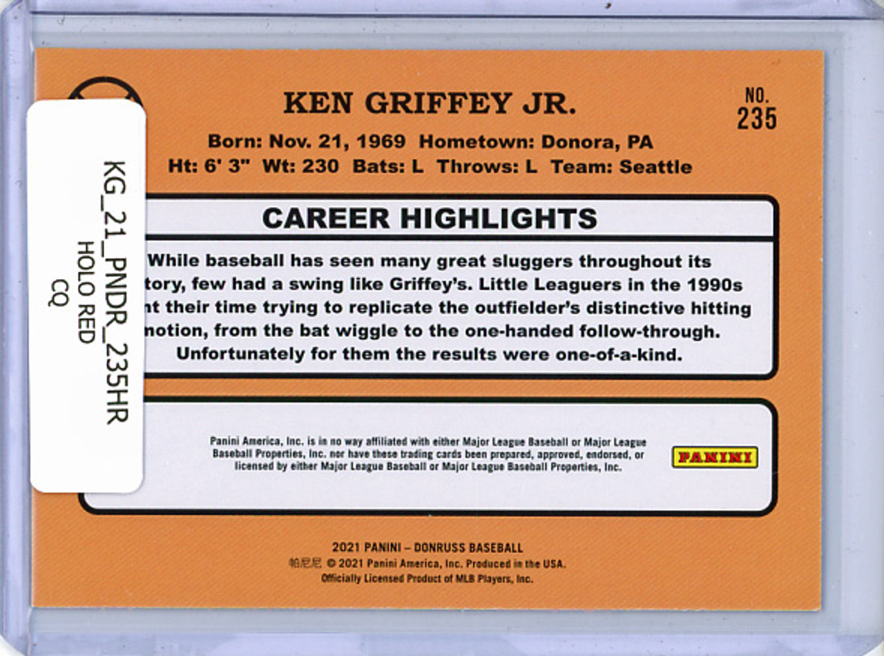 Ken Griffey Jr. 2021 Donruss #235 Retro Holo Red (CQ)
