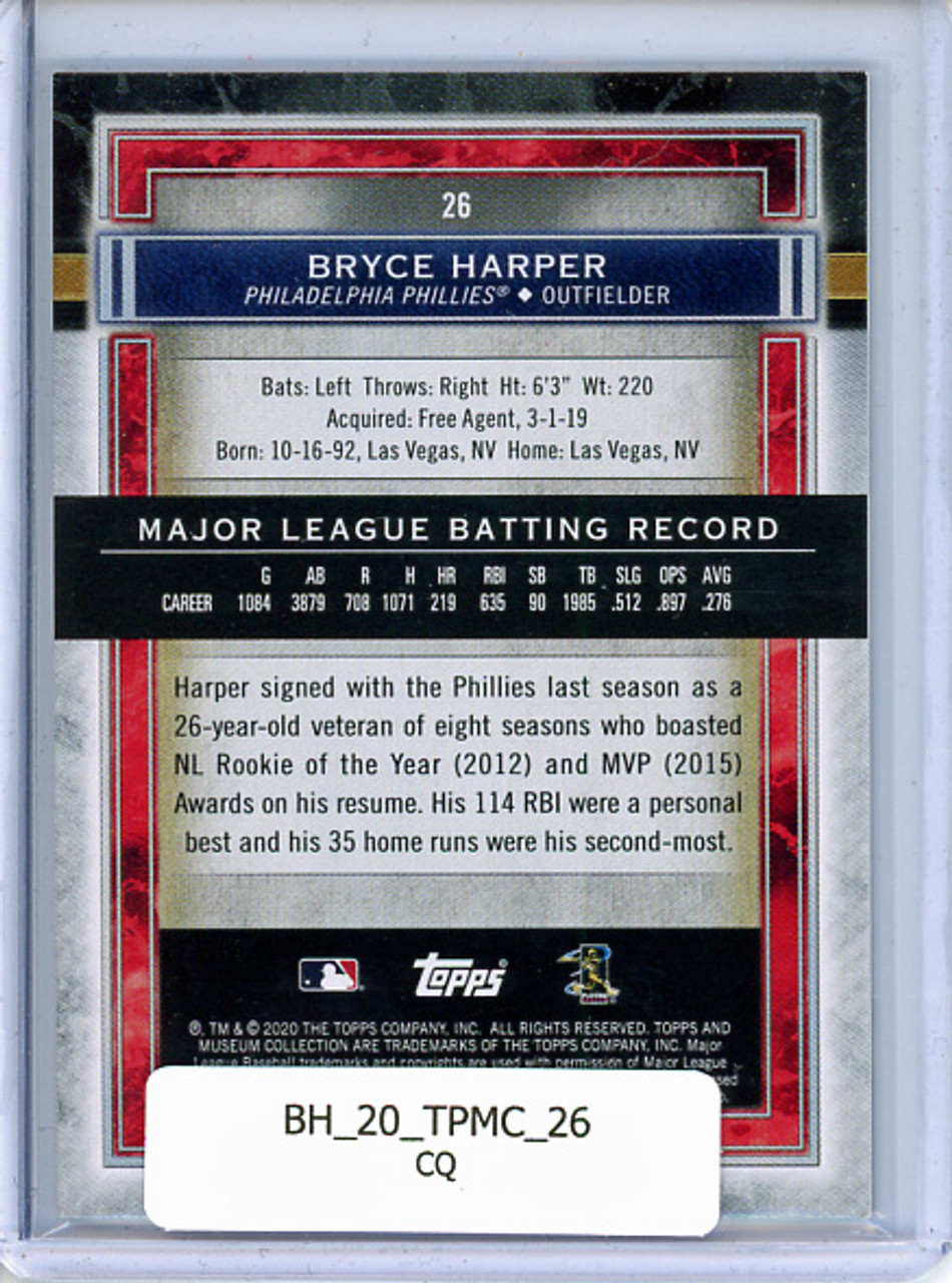 Bryce Harper 2020 Museum Collection #26 (CQ)