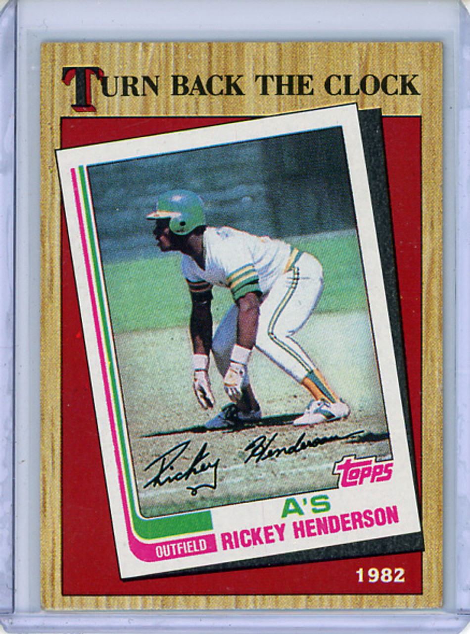 Rickey Henderson 1987 Topps #311 Turn Back the Clock (CQ)
