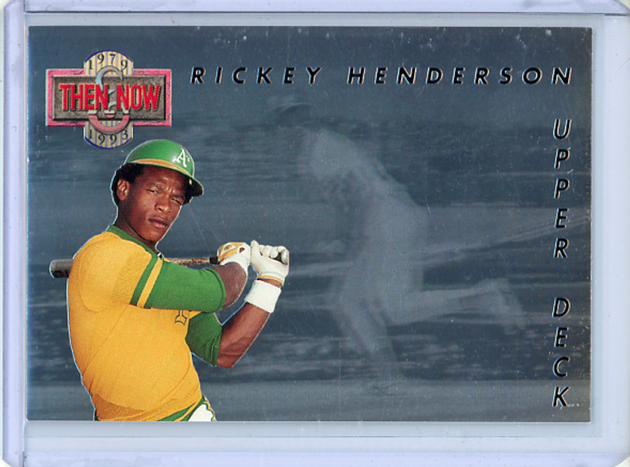Rickey Henderson 1993 Upper Deck, Then & Now #TN3 (CQ)