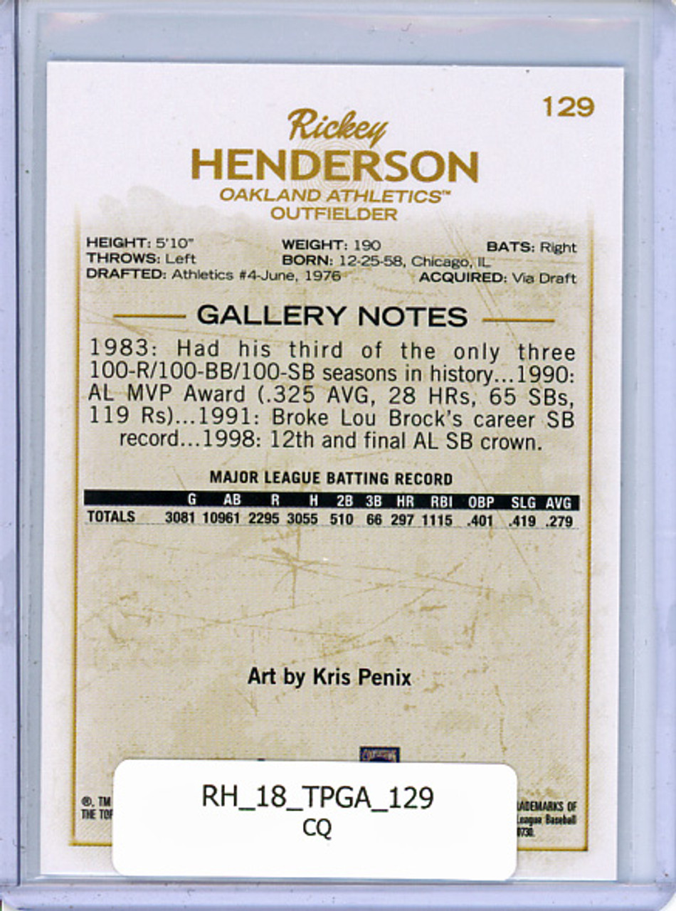 Rickey Henderson 2018 Gallery #129 (CQ)