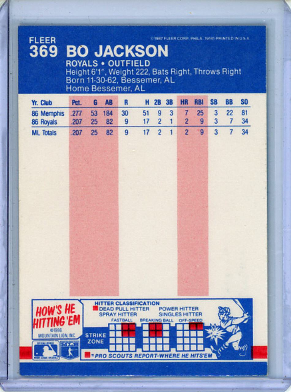 Bo Jackson 1987 Fleer #369 (1) (CQ)