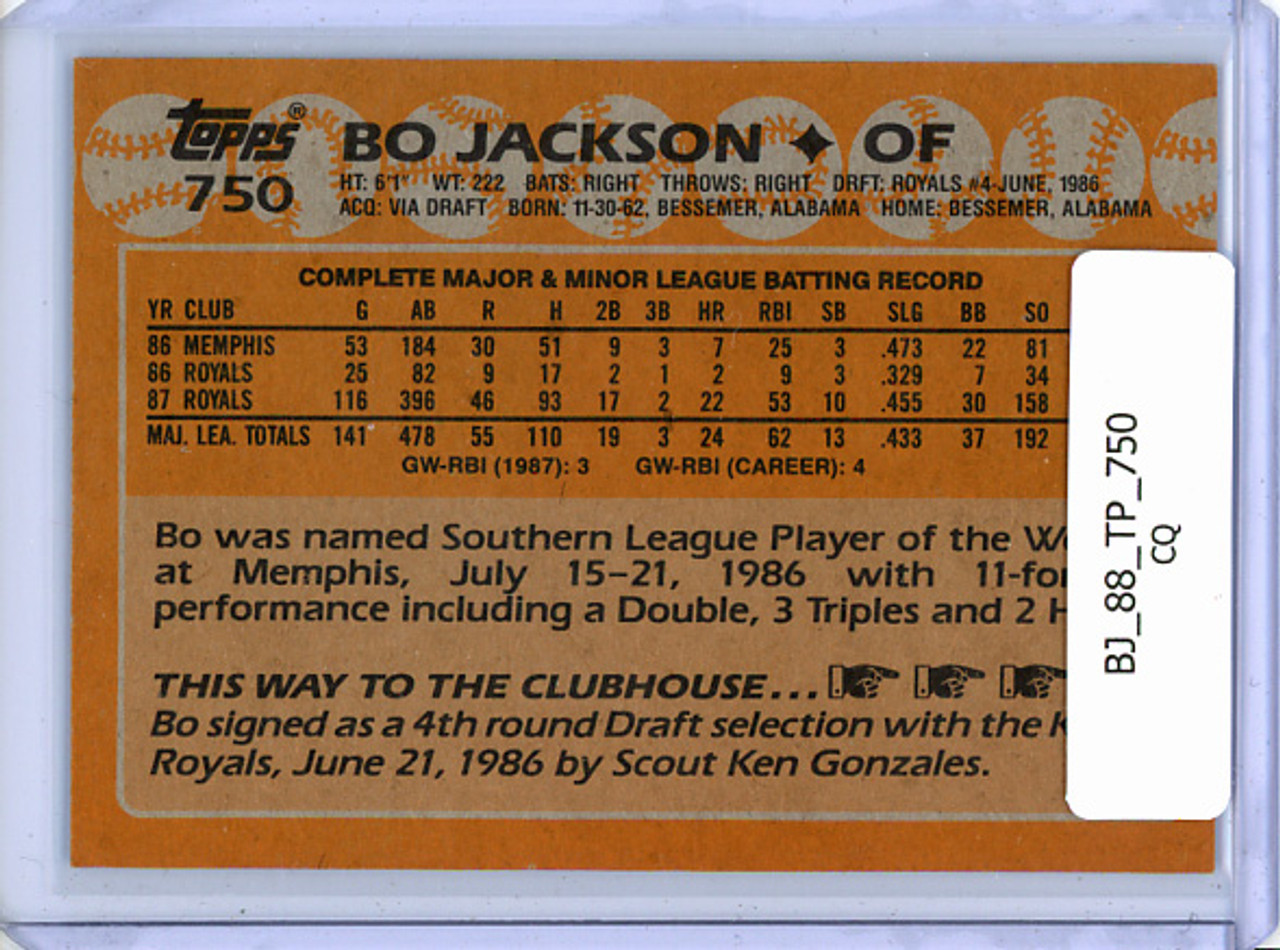 Bo Jackson 1988 Topps #750 (CQ)