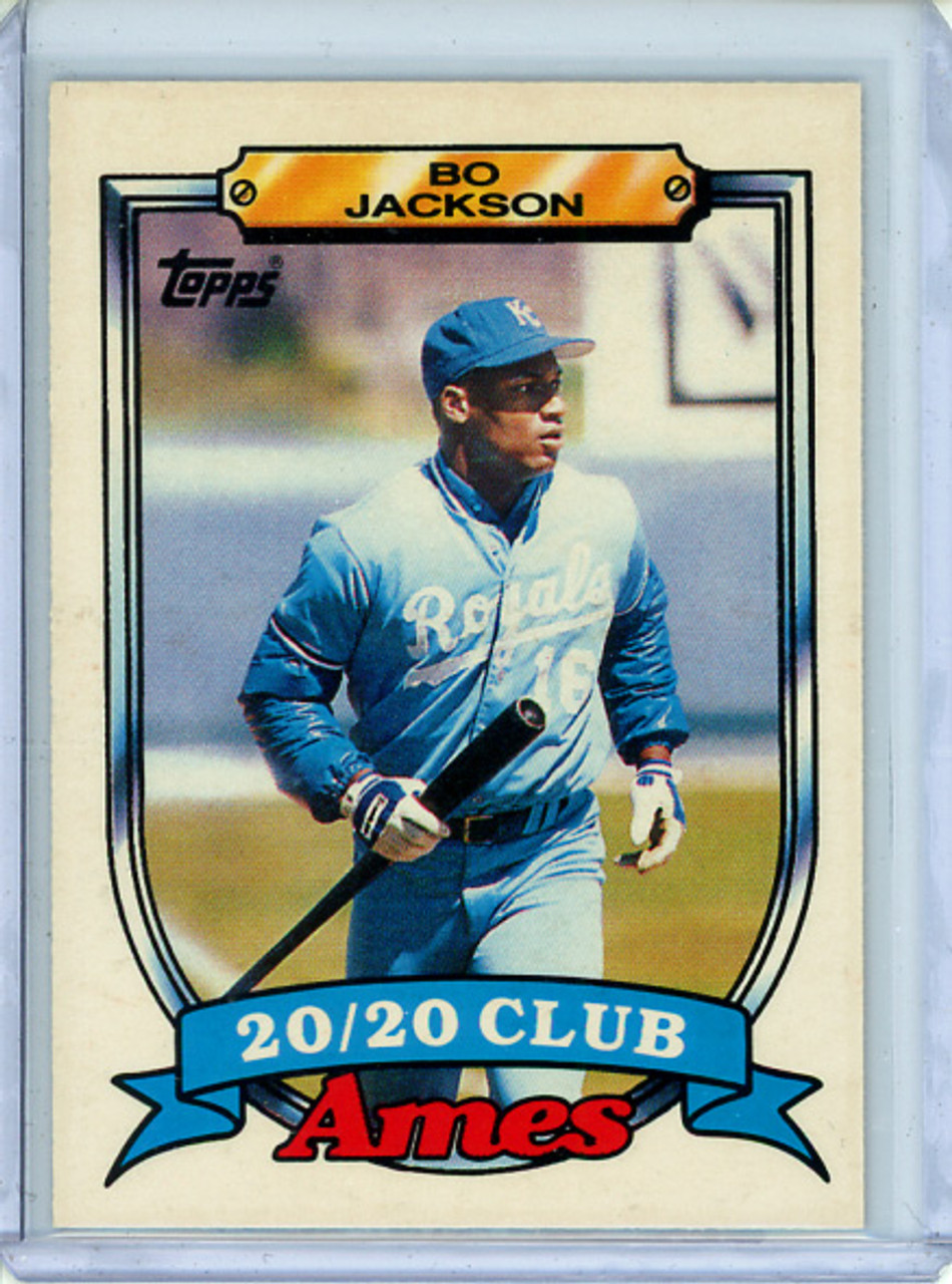 Bo Jackson 1989 Topps, Ames 20/20 Club #17 (CQ)