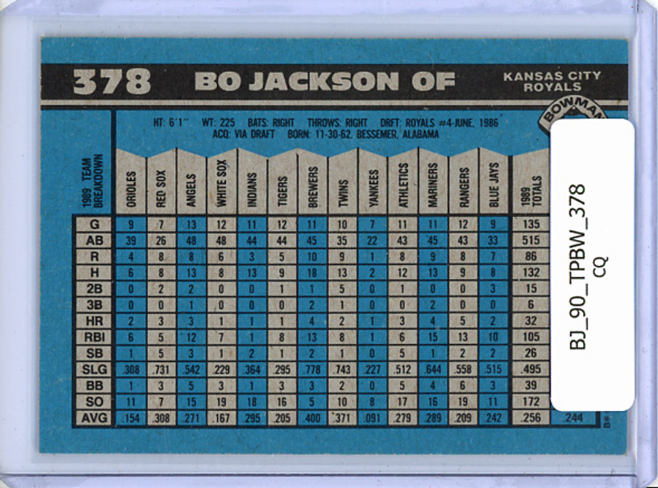Bo Jackson 1990 Bowman #378 (CQ)