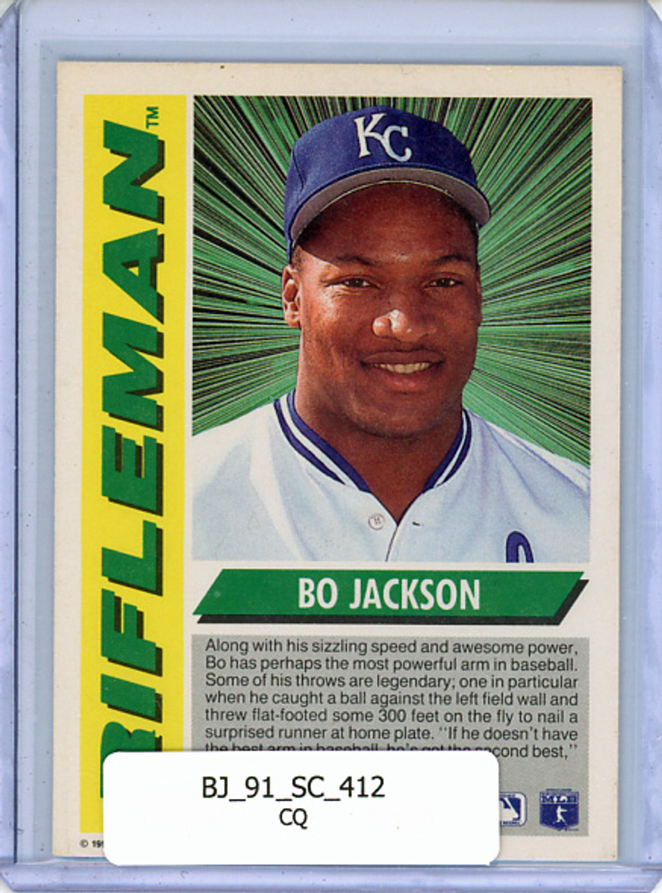 Bo Jackson 1991 Score #412 Rifleman (CQ)