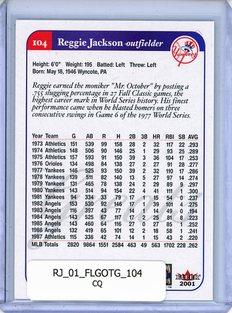 Reggie Jackson 2001 Fleer Greats of the Game #104 (CQ)