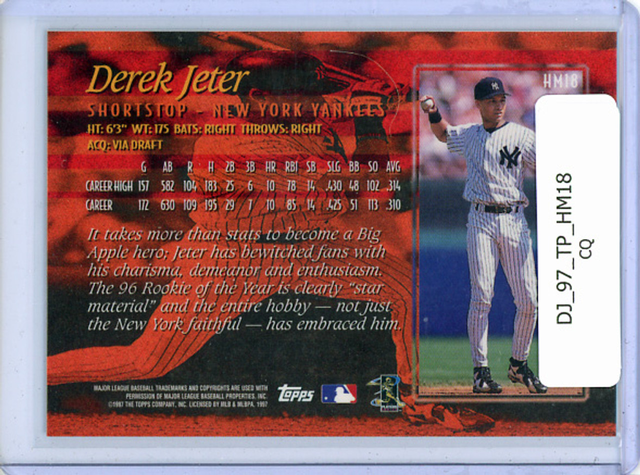 Derek Jeter 1997 Topps, Hobby Masters #HM18 (CQ)