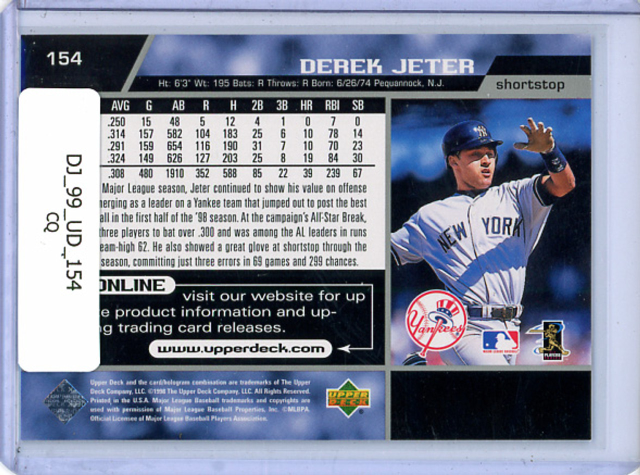 Derek Jeter 1999 Upper Deck #154 (CQ)