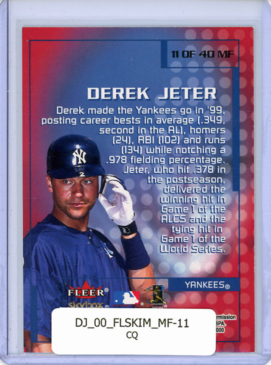 Derek Jeter 2000 Skybox Impact, Mighty Fine in 1999 #MF-11 (CQ)