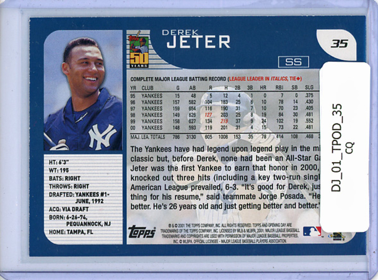 Derek Jeter 2001 Opening Day #35 (CQ)