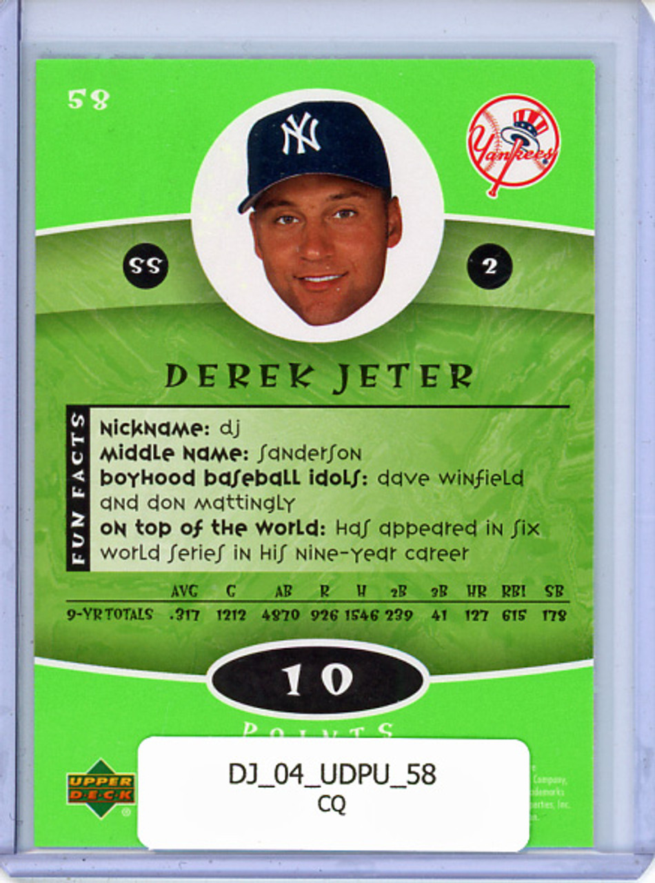 Derek Jeter 2004 Upper Deck Power Up #58 (CQ)