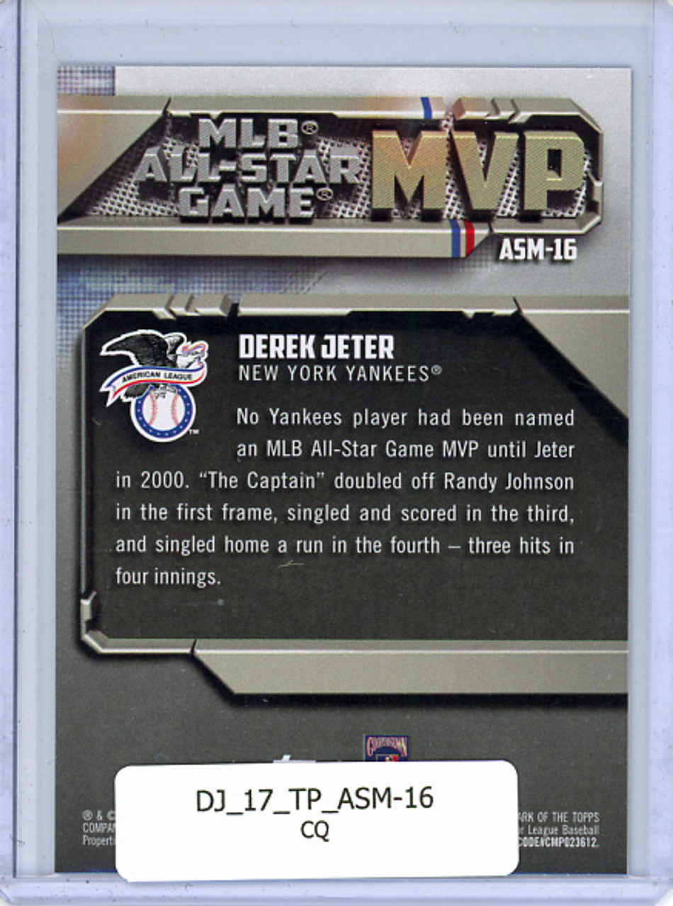 Derek Jeter 2017 Topps, All-Star MVPs #ASM-16 (CQ)