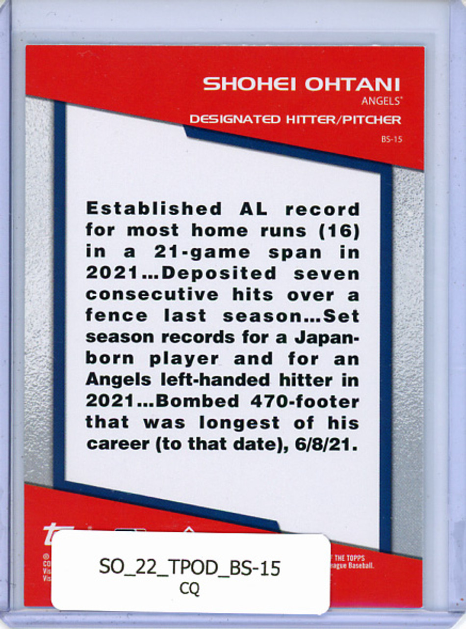 Shohei Ohtani 2022 Opening Day, Bomb Squad #BS-15 (CQ)