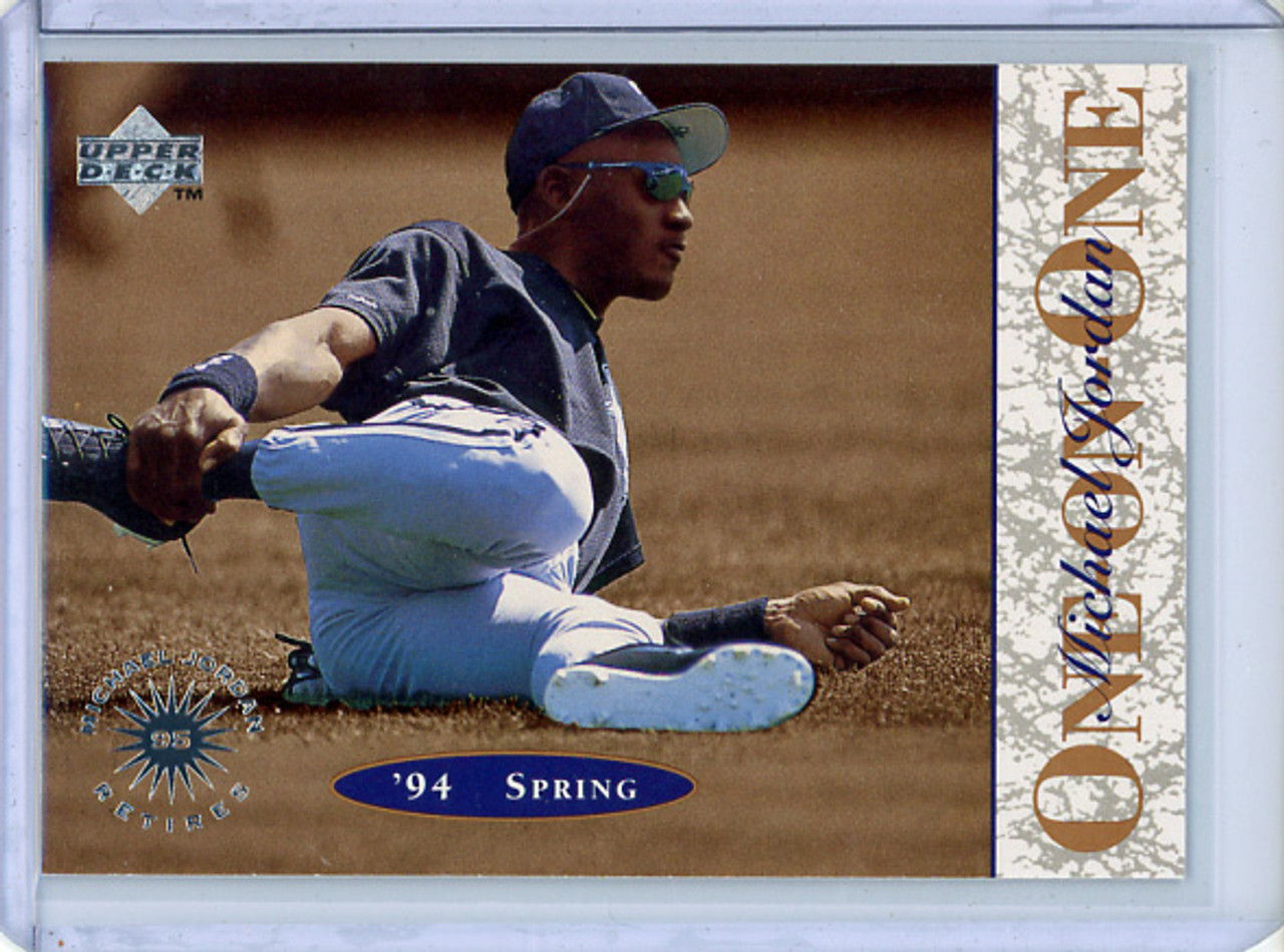 Michael Jordan 1995 UD Minors Michael Jordan One on One #6 1994 Spring (CQ)