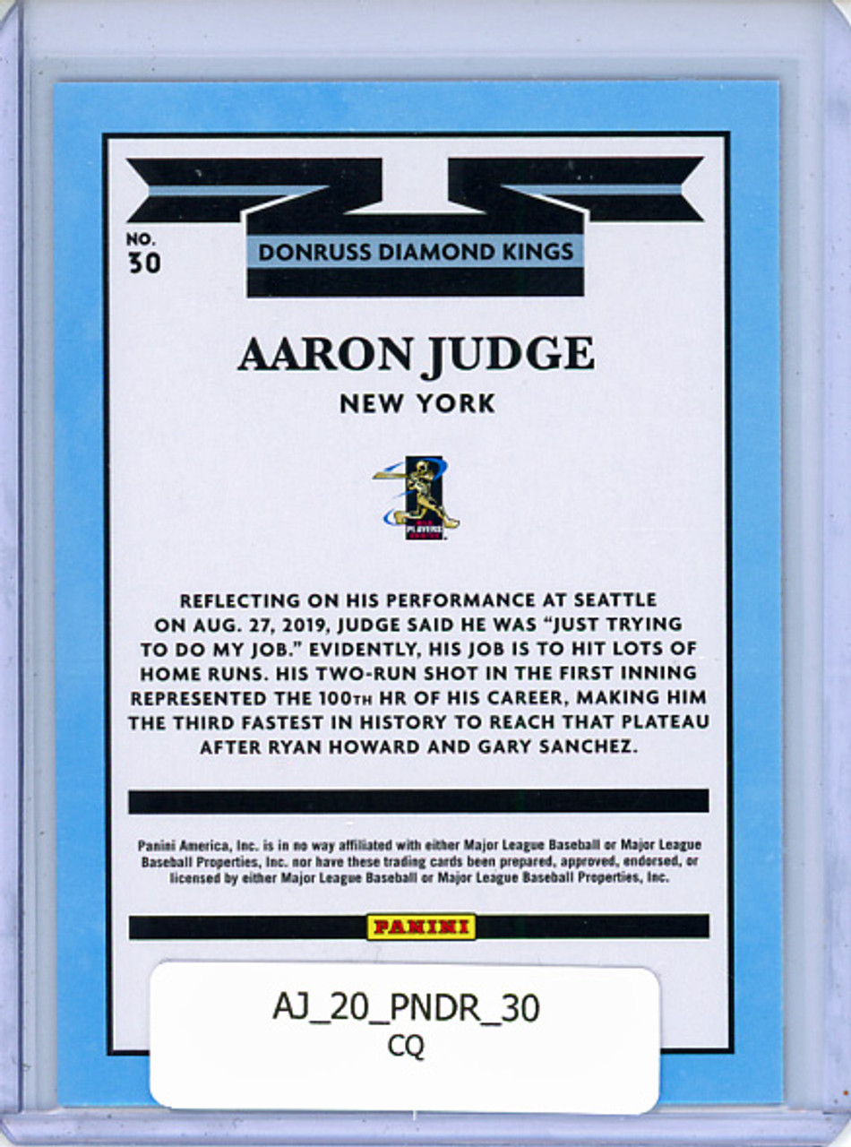 Aaron Judge 2020 Donruss #30 Diamond Kings (CQ)
