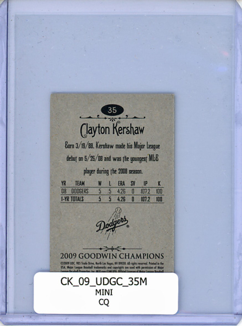 Clayton Kershaw 2008 Goodwin Champions #35 Mini (CQ)