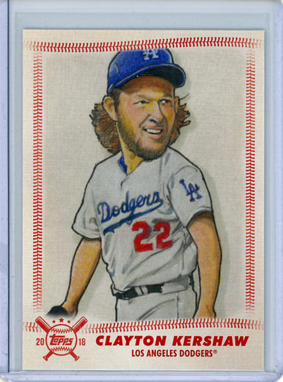 Clayton Kershaw 2018 Big League, Star Caricature Reproductions #SCR-CK (CQ)