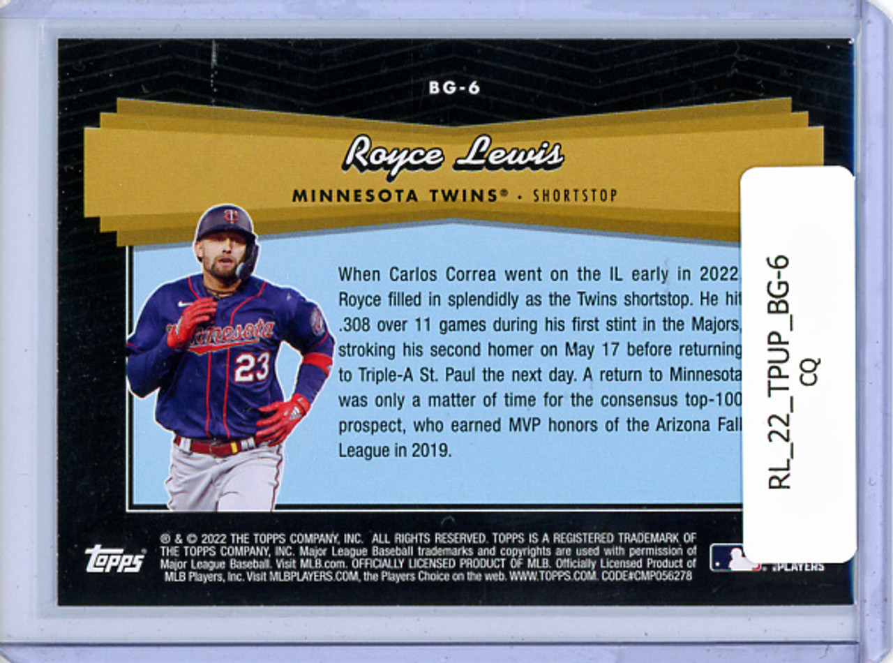 Royce Lewis 2022 Topps Update, Black Gold #BG-6 (CQ)