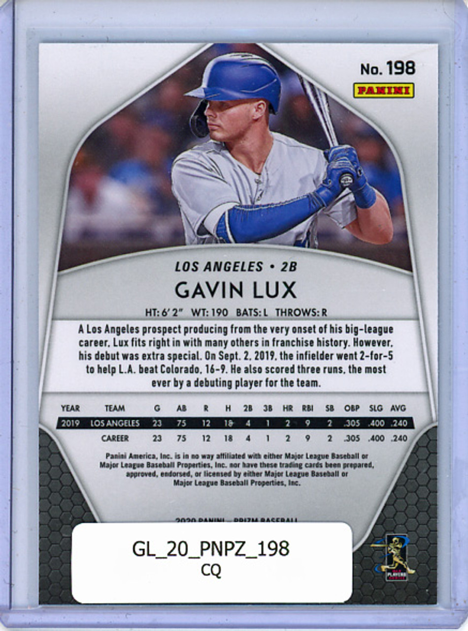 Gavin Lux 2020 Prizm #198 (CQ)