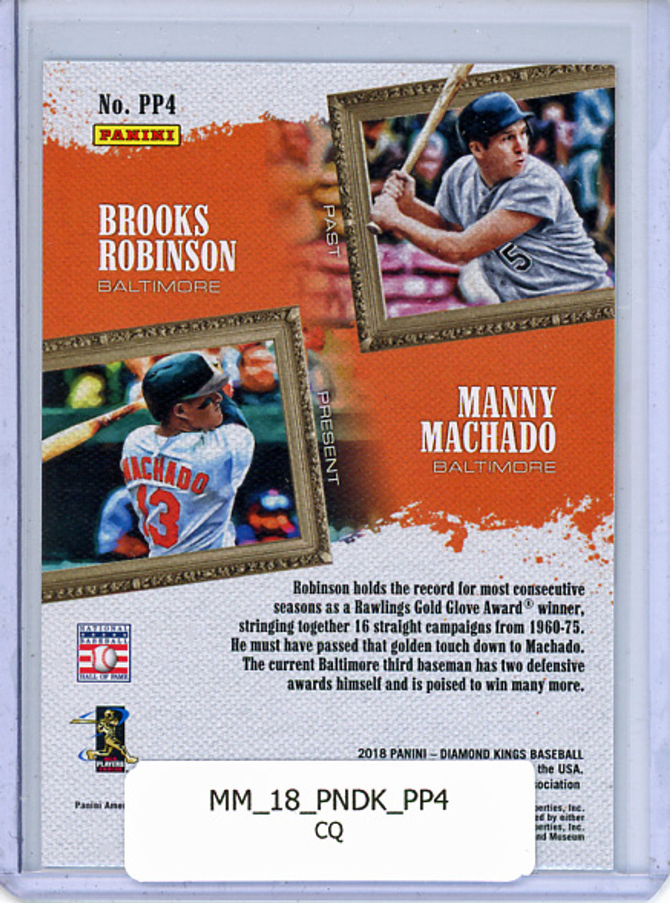 Brooks Robinson, Manny Machado 2018 Diamond Kings, Past and Present #PP4 (CQ)